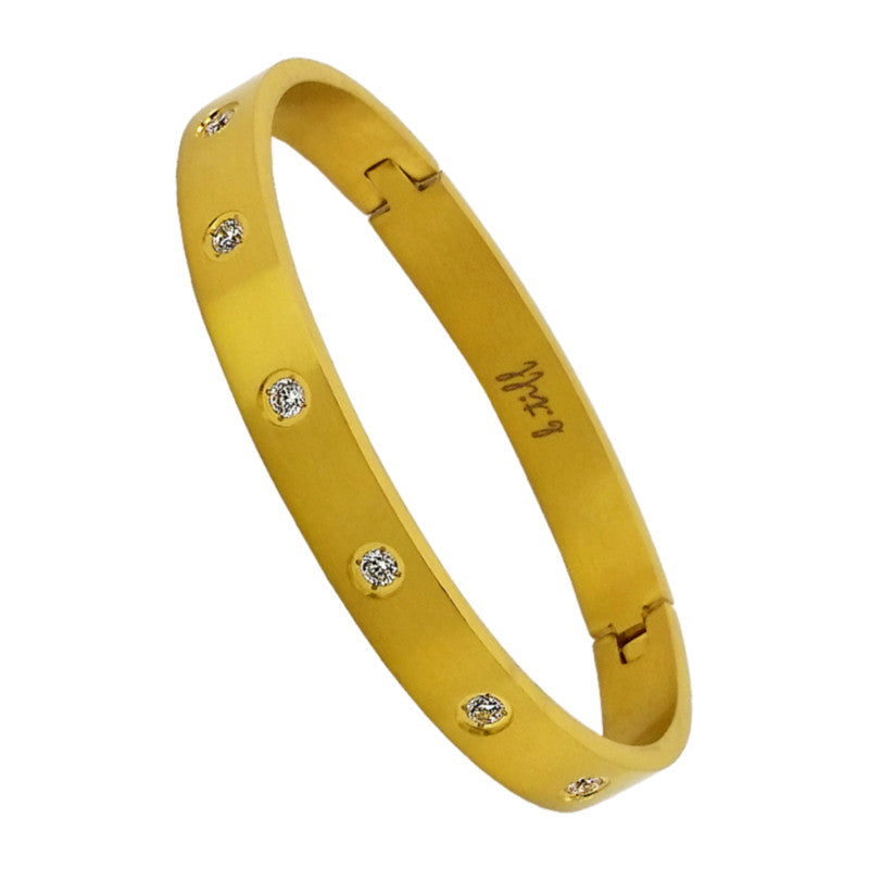 Gold Plated Stainless Steel Star Bracelet