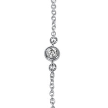 Sterling Silver CZ Clover chain.